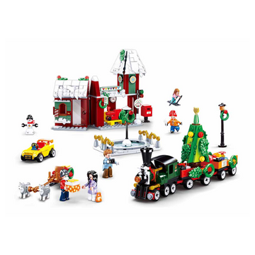 Sluban Building Blocks New Year - Christmas Village - 565 Piece